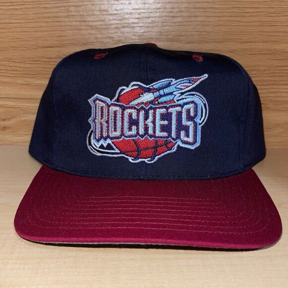 Vintage Houston Rockets Twins Enterprise Snapback Cap Hat - NWT - Picture 1 of 12